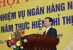 PM Nguyen Tan Dung meminta supaya berfokus mengurangi landas suku bunga  - ảnh 1