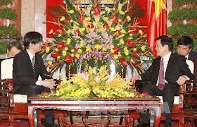 Presiden Vietnam Truong Tan Sang menerima Pangeran Jepang Akishino - ảnh 1