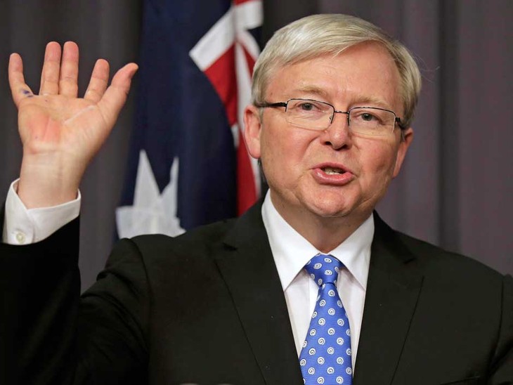 Kevin Rudd diilantik menjadi Perdana Menteri  Australia. - ảnh 1