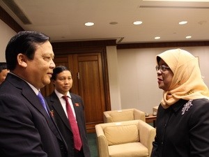 MN Vietnam dan Parlemen Singapura memperkuat  kerjasama - ảnh 1