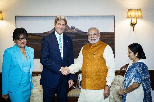 PM India, Narendra Modi menerima Menlu AS, John Kerry. - ảnh 1