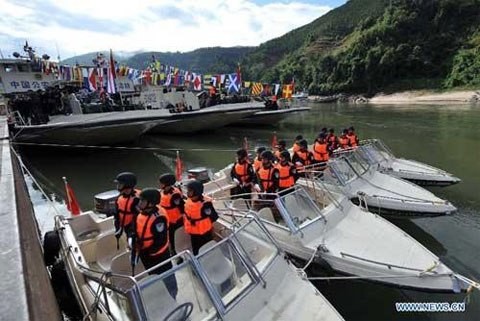 Negara-negara  mengawali gelombang patrol bersama di sungai Mekong - ảnh 1