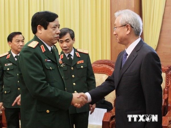 Jenderal Phung Quang Thanh menerima Duta Besar Republik Korea, Chon De-chu - ảnh 1