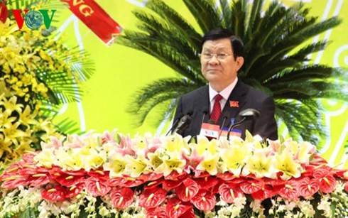 Presiden Vietnam, Truong Tan Sang menghadiri Kongres ke-10 Partai Komunis Vietnam provinsi Binh Duong - ảnh 1