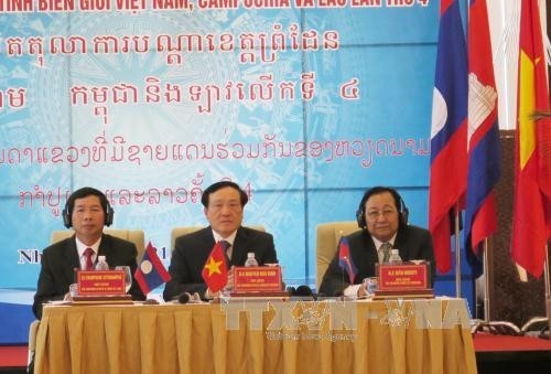 Pembukaan Konferensi ke-4 Pangadilan semua provinsi perbatasan Vietnam-Laos-Kamboja - ảnh 1