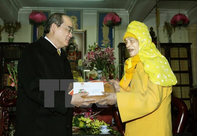 Pemimpin Partai Komunis, Negara, MN dan Front Tanah Air Vietnam  mengucapkan selamat Hari Raya Tet kepada rakyat - ảnh 1