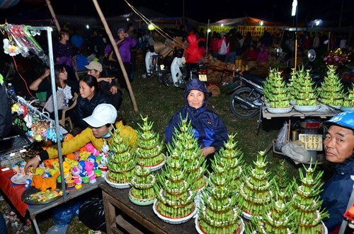 Datang ke pasar Vieng  Nam Dinh membeli kemujuran dan memohon hal-hal  yang baik - ảnh 5