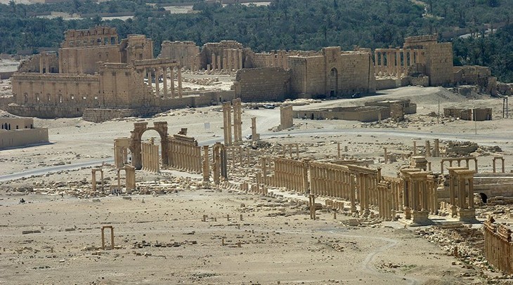 Tentara Suriah membebaskan kota kuno Palmyra dari tangan IS - ảnh 1