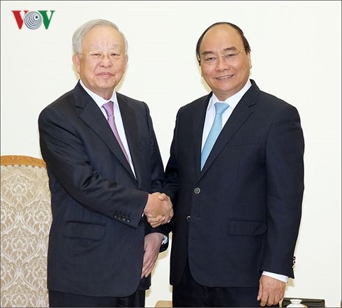 PM Vietnam, Nguyen Xuan Phuc menerima Presiden Grup CJ (Republik Korea), Sohn Kyung Shik - ảnh 1