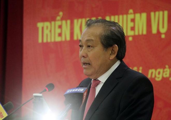 Deputi PM Vietnam, Truong Hoa Binh menghadiri Konferensi penggelaran  pekerjaan  internal 2018 - ảnh 1