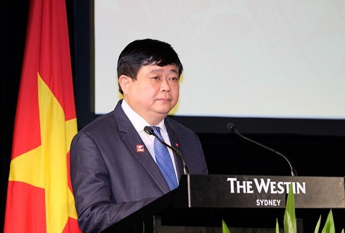 PM Vietnam, Nguyen Xua Phuc  menghadiri upacara peresmian Kantor Tetap VOV di Australia - ảnh 1