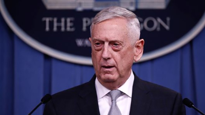 Menhan AS, James Mattis ingin meredakan ketegangan dengan Tiongkok - ảnh 1