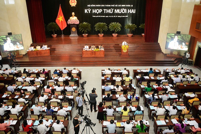 Pembukaan persidangan  Dewan Rakyat Kota Ha Noi dan Kota Ho Chi Minh - ảnh 1