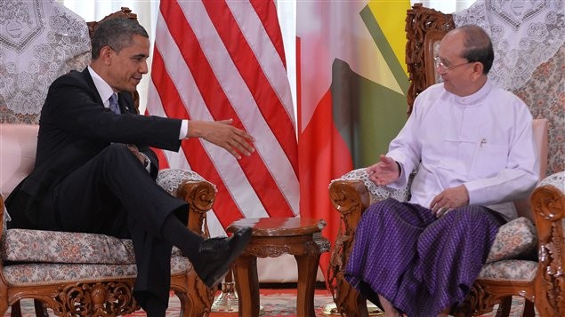 Barack Obama entame sa visite historique au Myanmar - ảnh 1