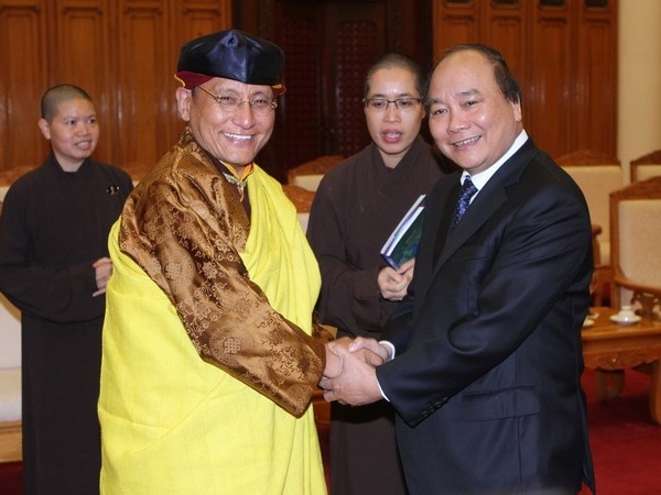 Deputy PM Nguyen Xuan Phuc receives His Holiness Gyalwang Drukpa - ảnh 1