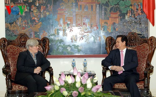 Prime Minister Nguyen Tan Dung receives WB Vice President Rachel Kyte - ảnh 1