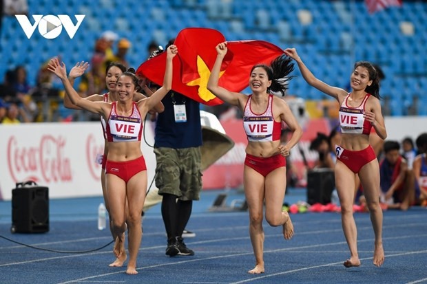 Vietnamese track&field win first gold at 2023 Asian Athletics Championships - ảnh 1