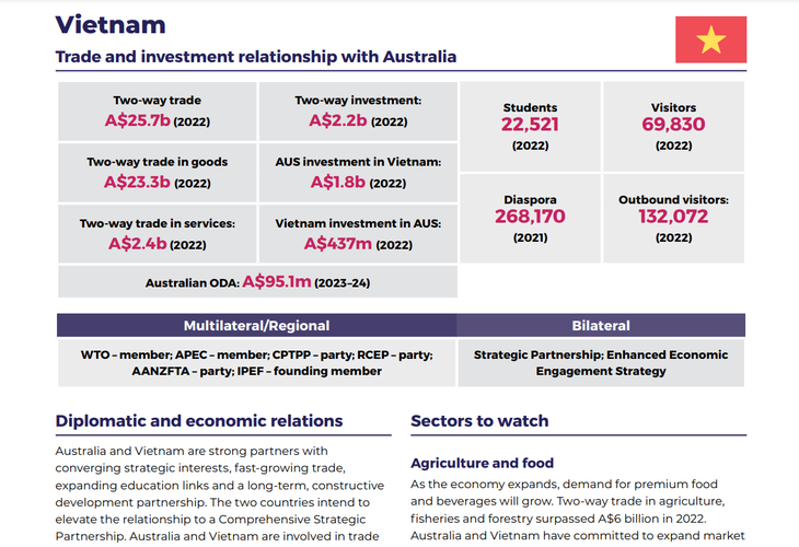 Australia’s Southeast Asia Economic Strategy proposes 4 cooperation priorities with Vietnam - ảnh 1