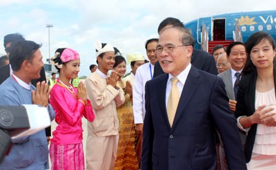 フン国会議長　ミャンマーに到着 - ảnh 1