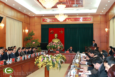 チョン書記長、内政委員会指導部と会見 - ảnh 1