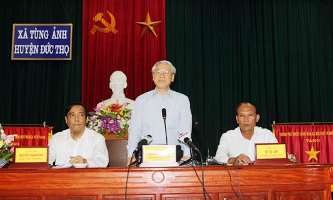 チョン党書記長、ハティン省を訪れる - ảnh 1