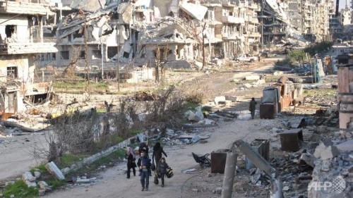 シリア中部ホムスで停戦、反体制派が撤退へ - ảnh 1