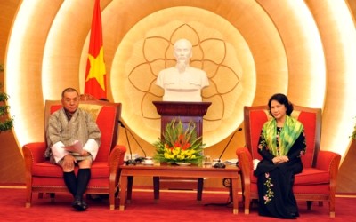 ガン国会副議長、ブータン会計検査院長官と会見 - ảnh 1