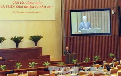 2014年におけるベトナム国会事務所の活動を総括する会議 - ảnh 1