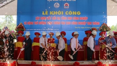 タムタン工業団地の建設工事起工式 - ảnh 1