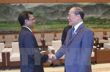フン国会議長、モルディブ議長と会見 - ảnh 1