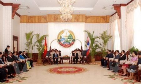 ホーチミン市人民委員会、ラオスを訪問中 - ảnh 1
