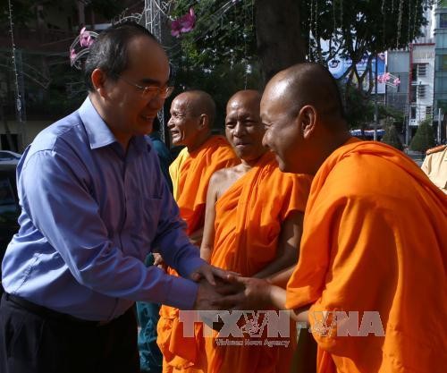 ニャン議長、クメール族の伝統的正月を祝う - ảnh 1