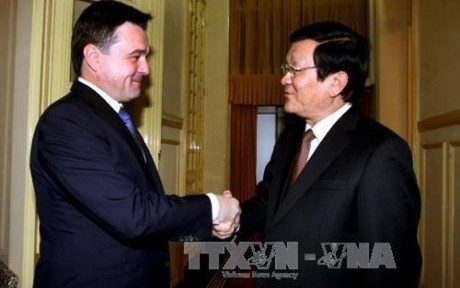 サン国家主席、モスクワ州の知事と会見 - ảnh 1