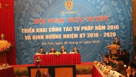 司法省、２０１６年の司法活動を展開するテレビ会議 - ảnh 1