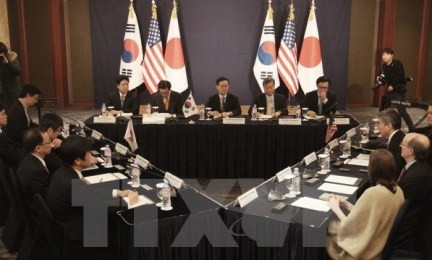 日米韓が「過去とは違う」国連制裁決議案推進で一致 - ảnh 1