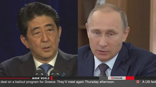日露首脳電話会談　プーチン来日前に安倍首相が訪露で調整 - ảnh 1