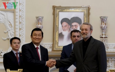 サン国家主席、イラン国会議長と会見 - ảnh 1
