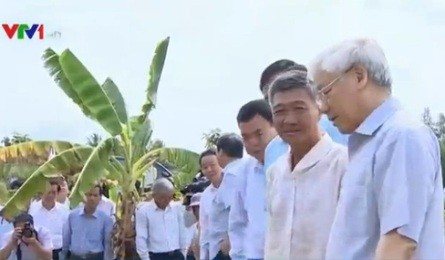 チョン書記長、ベンチェ省を訪れる - ảnh 1