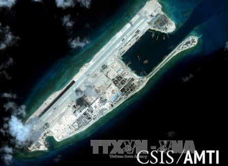 ベトナム東部海域で建設された中国の人工島が生態環境を脅かしている - ảnh 1