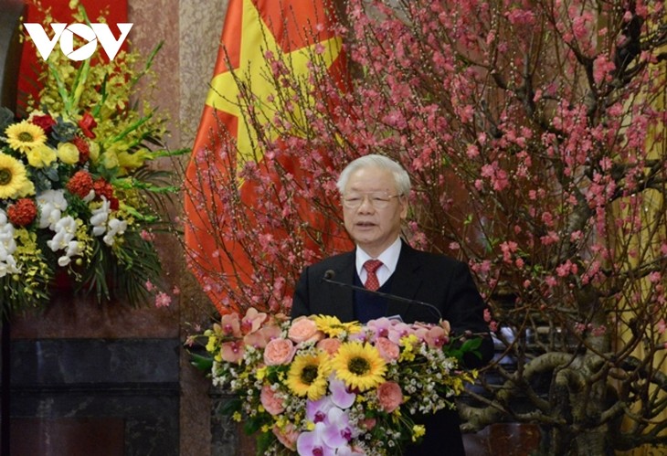 チョン党書記長・国家主席の新年挨拶 - ảnh 1