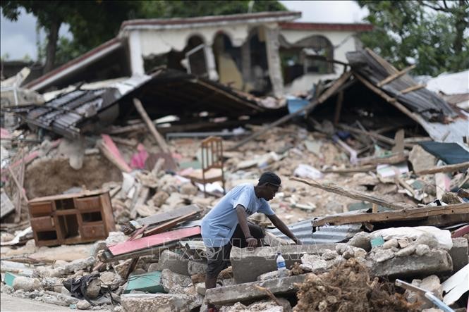 ハイチ地震から1週間 死者2000人超 支援届かず混乱の地域も - ảnh 1