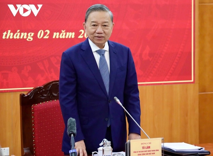 トー・ラム書記長 中央政策戦略委員会と会合 - ảnh 1