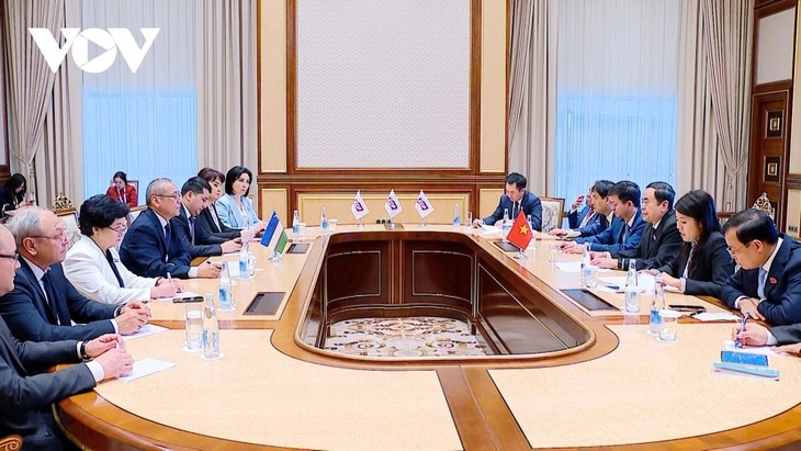 マン国会議長 ウズベキスタン人民民主党の指導者と会見 - ảnh 1