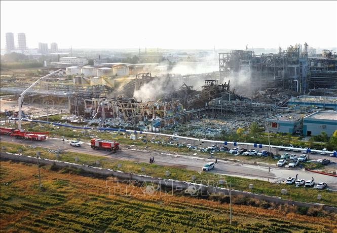 中国・山東省の化学工場で爆発 5人死亡、19人けが - ảnh 1