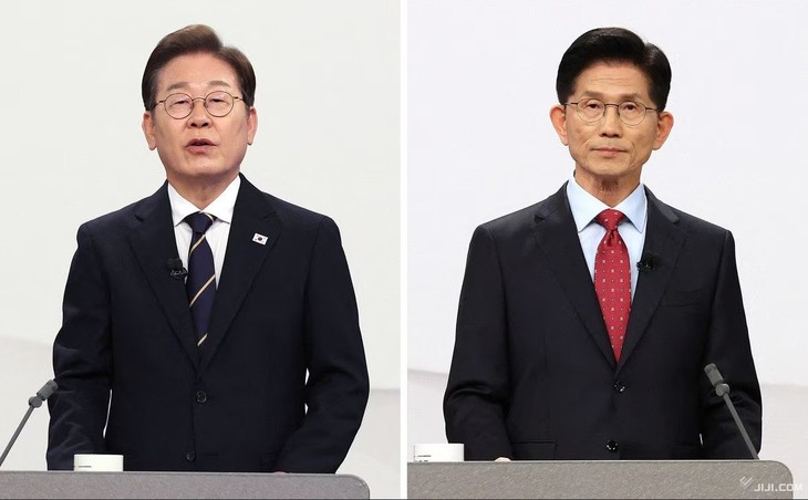 政治的混乱から半年、大統領選の投票始まる 韓国 - ảnh 1