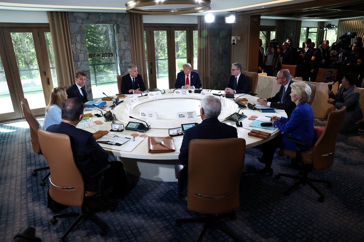 米関税措置の撤回要求 首脳ら「中国強くするだけ」―トランプ氏帰国へ・Ｇ７サミット開幕 - ảnh 1