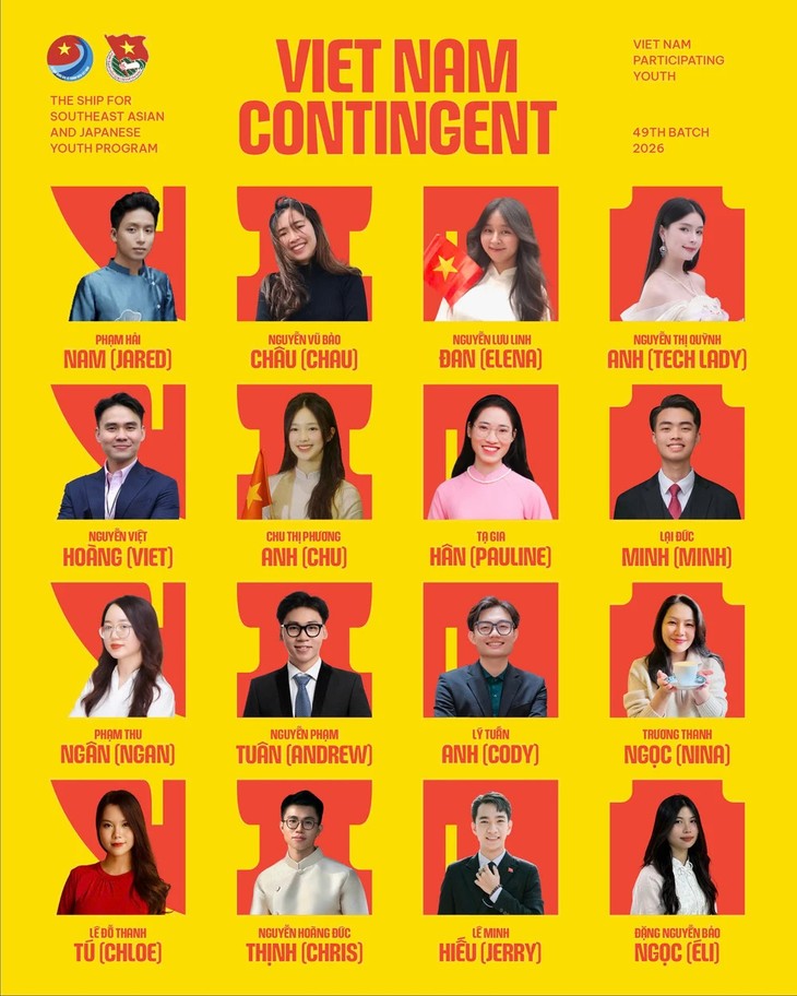 2026年「東南アジア青年の船」に参加するベトナム代表団発表 - ảnh 1