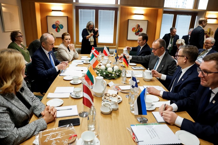 EU首脳会議 ウクライナを巡り欧州が戦略的試練に直面 - ảnh 1