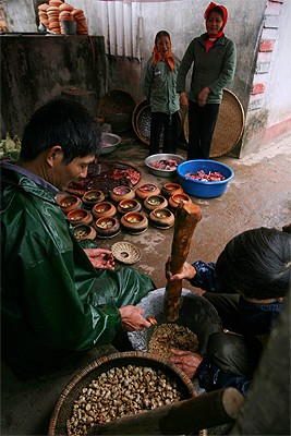 Ikan pindang desa Vu Dai Hari Raya Tet.  - ảnh 3