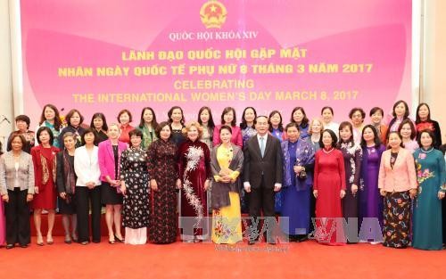 阮氏金银会见各国和国际组织驻越女大使和女首席代表 - ảnh 1